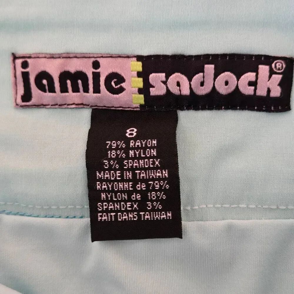 Jamie Sadock Womens Lightweight Pull On Stretch Athletic Golf Skort Aqua Size 8 - Picture 2 of 11